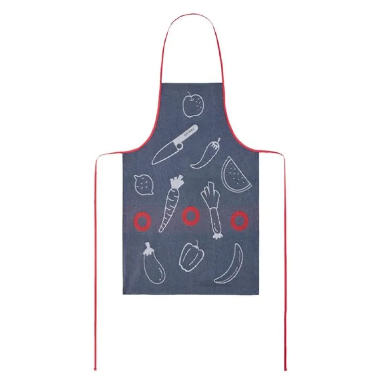 Petit Chef forkle barn bomull blå