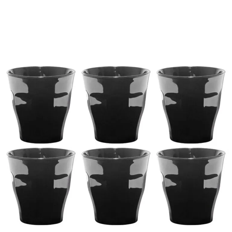 Picardie glass 25 cl 6 stk svart