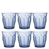 Picardie vannglass 31 cl 6 stk marin blå