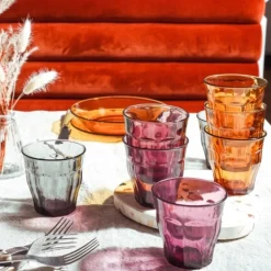 Picardie vannglass 25 cl 4 stk plum