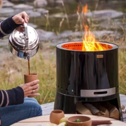 Pilar 50 Premium rentbrennende bålbrenner svart