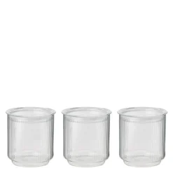Pilastro glasskrukke m/lokk 0,6L 3 stk
