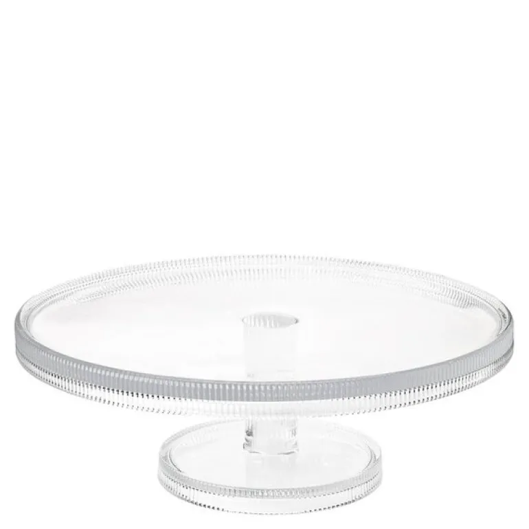 Pilastro serveringsfat riflet 30x30 cm klar