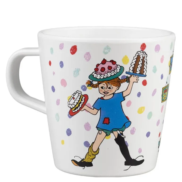 Pippi kopp med håndtk 20 cl Bursdag