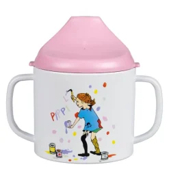 Pippi Langstrømpe tutekopp 18 cl Bursdag hvit