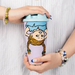 Pippi take away kopp 45 cl lilla