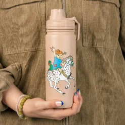 Pippi termoflaske 0,55L Pippi hest beige