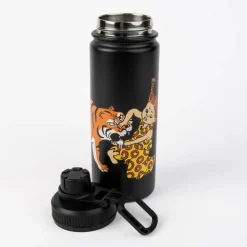Pippi termoflaske 0,55L Pippi tiger svart