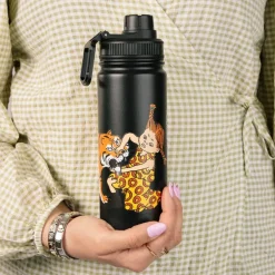 Pippi termoflaske 0,55L Pippi tiger svart