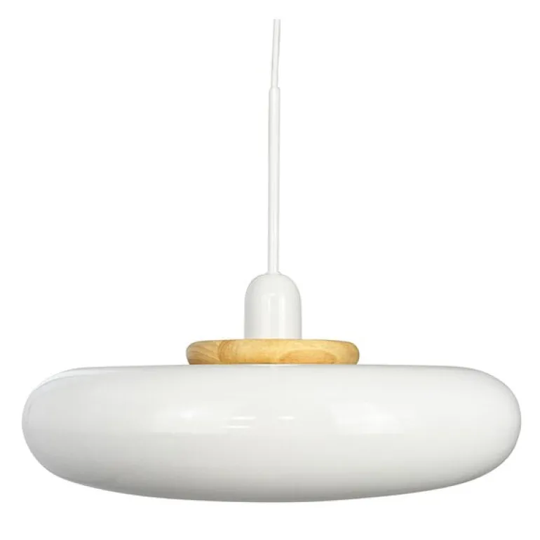 Planet pendel 36 cm hvit