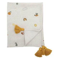 Pledd Agnes 100x80 cm natur