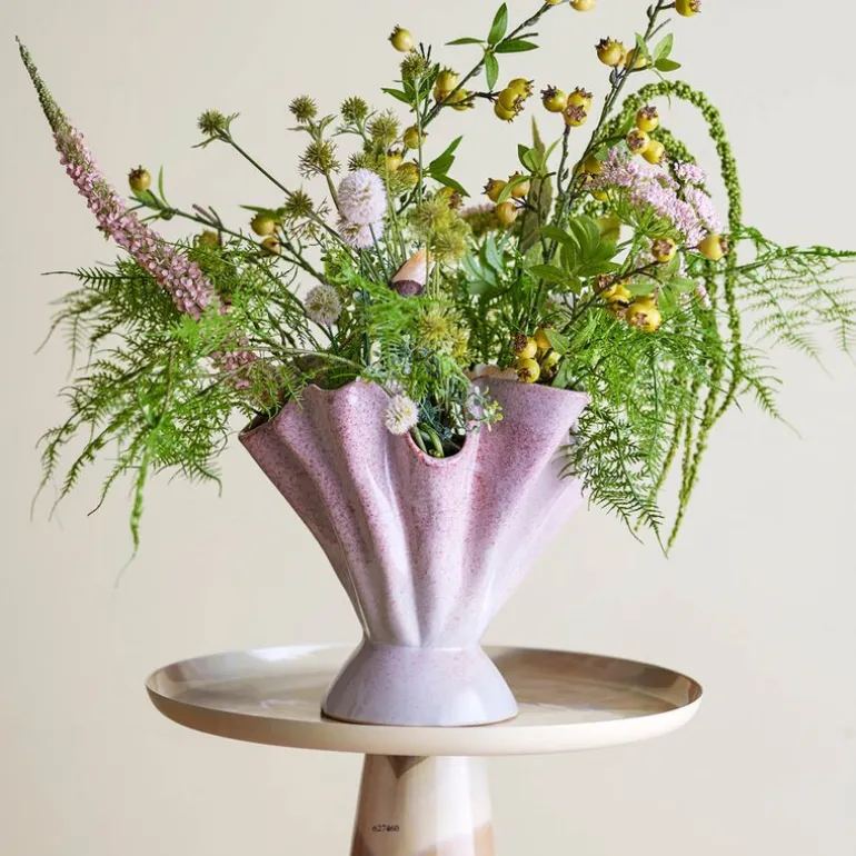 Plier vase 29 cm rose
