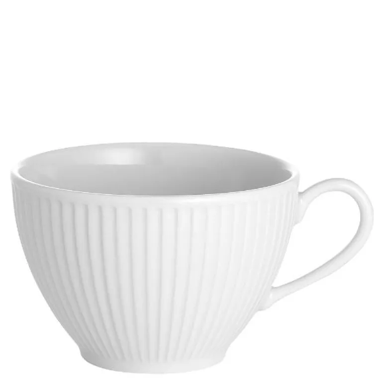 Plissé kopp hvit 18 cl 8,5 cm