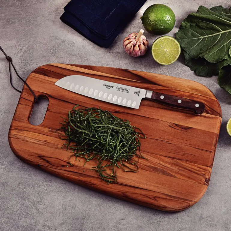 Polywood santokukniv 18 cm brun