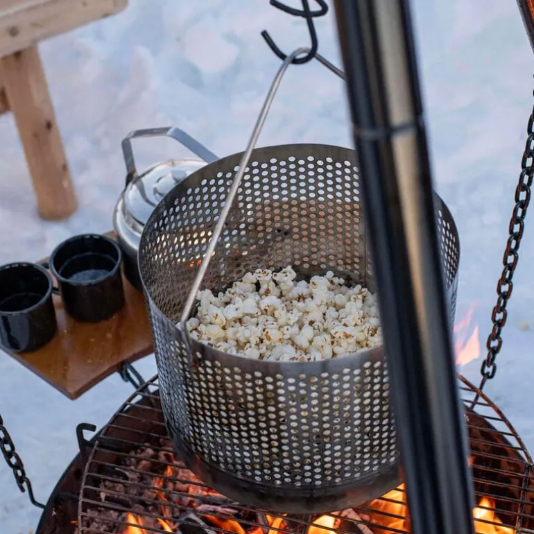 Popcorngryte 10L rustfritt stål