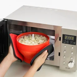 Popcornmaker for mikrobølgeovn 2,8 L rød