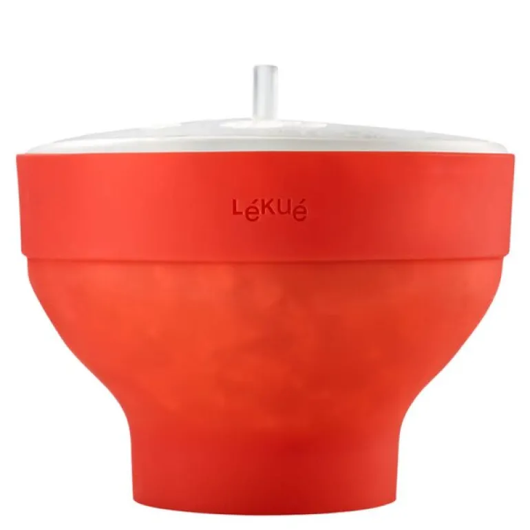 Popcornmaker for mikrobølgeovn 2,8 L rød