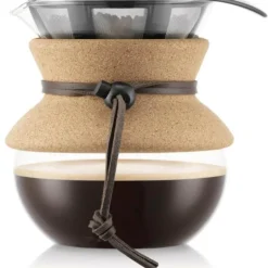 Pour Over kaffebrygger 0,5 L/4 kopper filter/kork