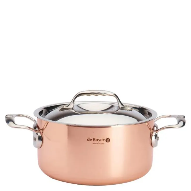 Prima Matera kasserolle 3L 20 cm kobber/støpejern