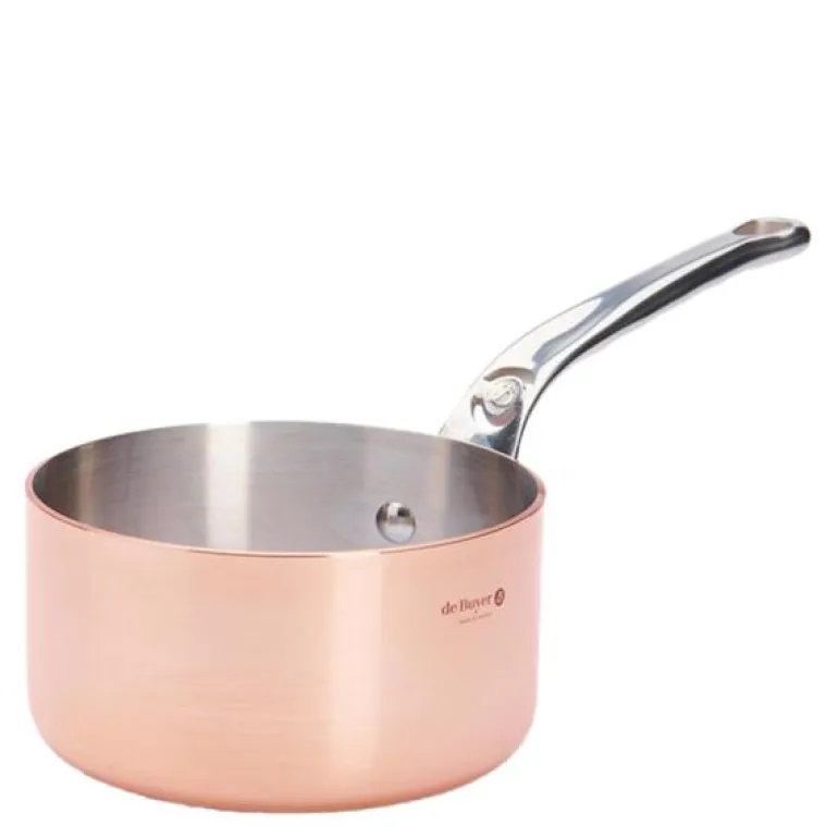Prima Matera kasserolle 1,2L 14 cm kobber/rustfritt stål