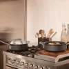 Professional traktørpanne 24 cm stål