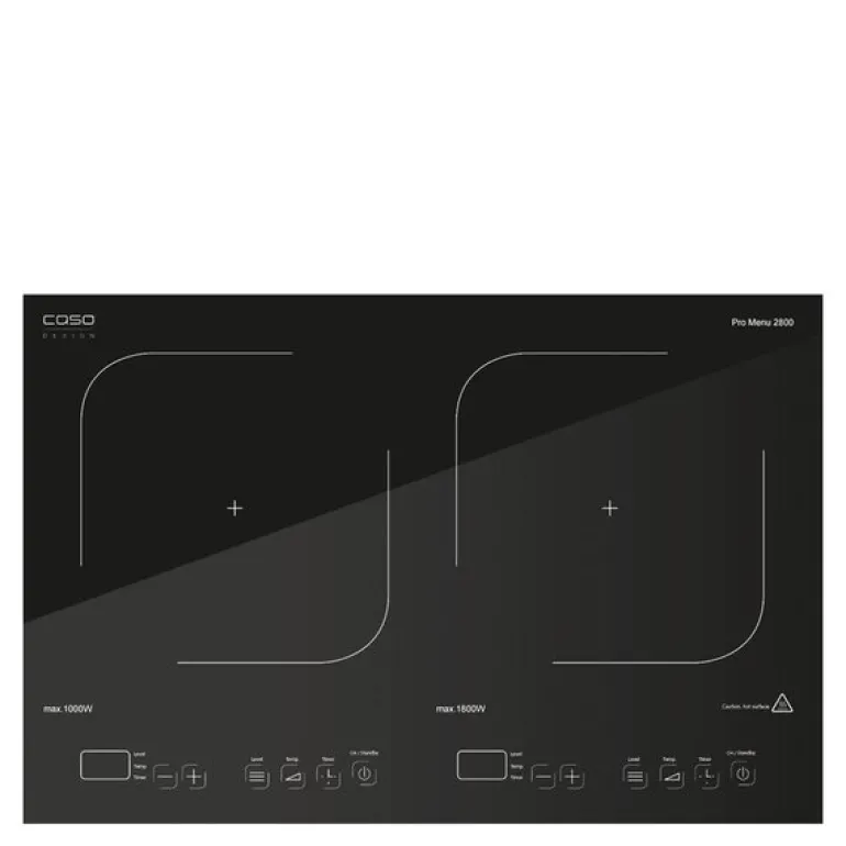 Pro Menu 2800 dobbel induksjonsplate 36x60,5 cm svart