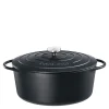 Provence støpejernsgryte oval 40 cm 12,5L svart