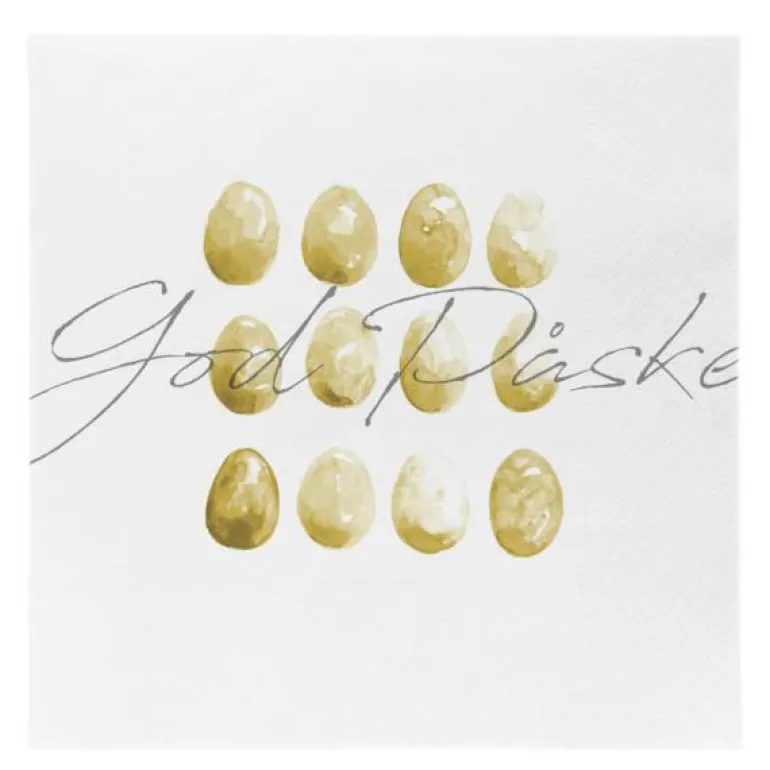 Påskeserviett egg god påske 33x33 cm
