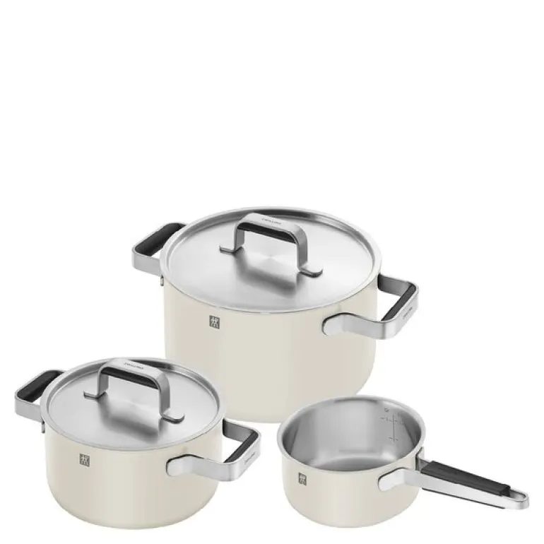 Pure grytesett 5 deler elfenbenshvit