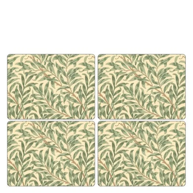 Pure Morris bordbrikke 30x40 cm 4 stk Willow Bough grønn