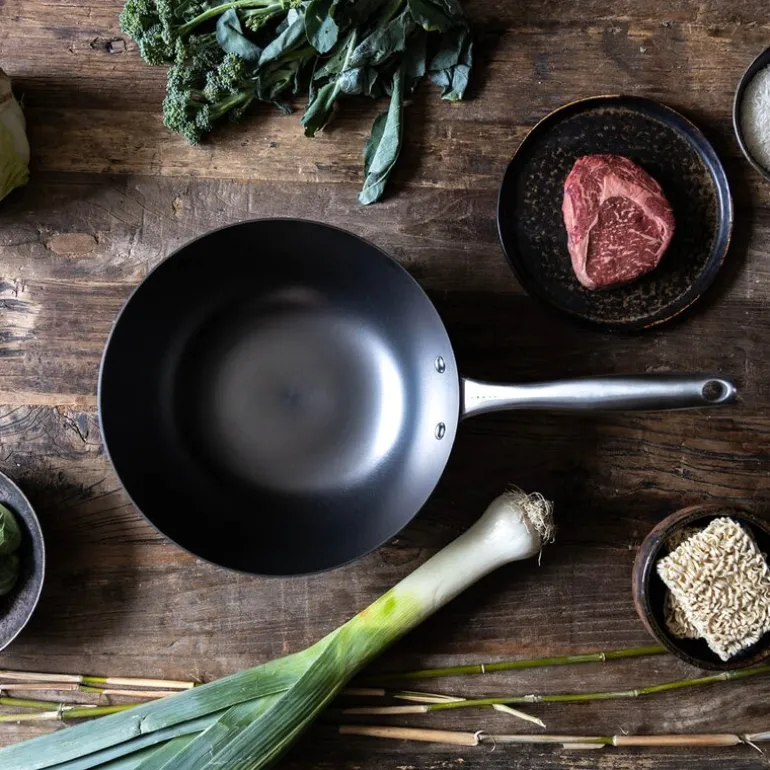 Pure Pan wok 28 cm støpejern nitrering