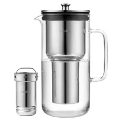 Purifier vannfilterkanne 1,18L klart glass/stål