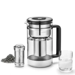 Purifier vannfilterkanne 1,66L klart glass/stål