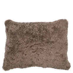Pute new zealand saueskinn kort ull 35x45 cm chocolate