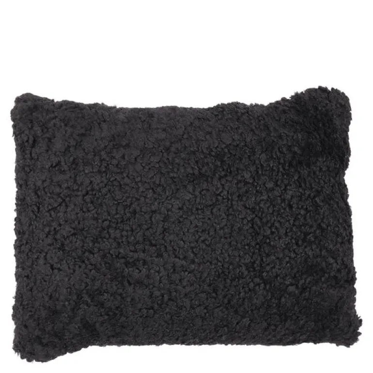 Pute new zealand saueskinn kort ull 35x45 cm black
