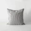 Putetrekk lin 50x50 cm grey/white