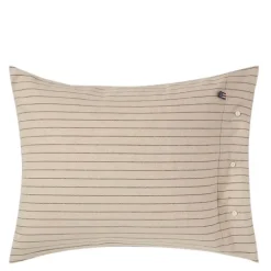 Putetrekk 50x70 cm bomullsflanell smalstripet beige/brown
