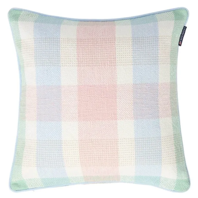 Putetrekk 50x50 cm flerfarget rutete