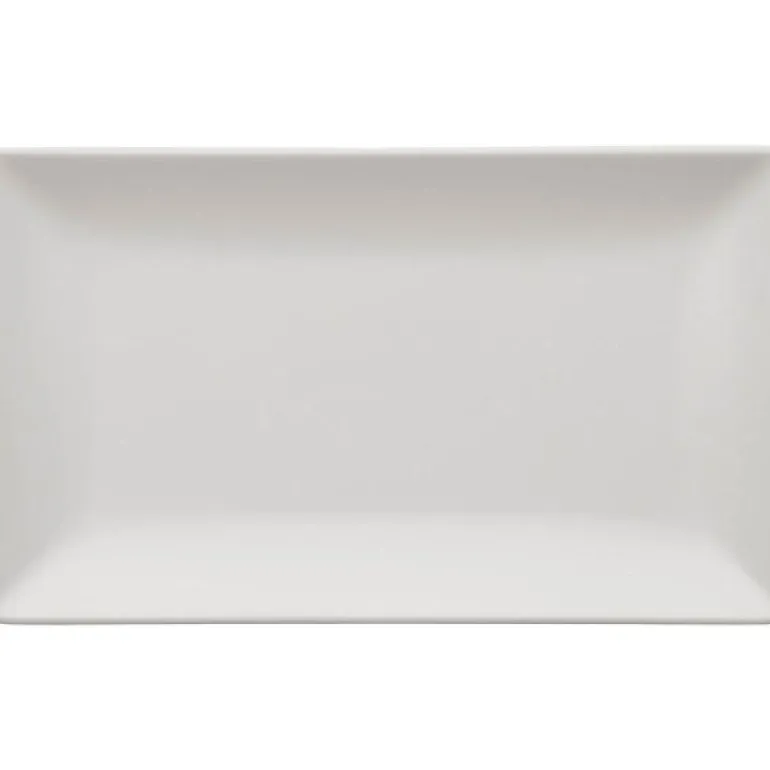Quadro tallerken 25x15 cm hvit
