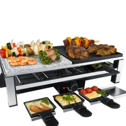 Raclette RC108 2000W svart/stål