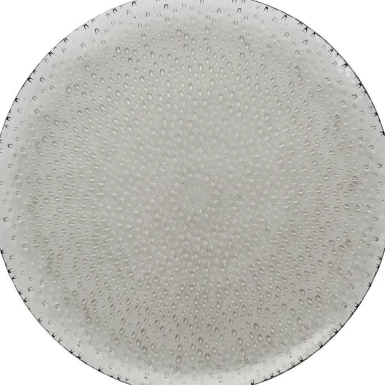 RAW Glass Beads middagstallerken 27 cm smoke