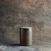 RAW Metallic Brown redskapskrukke med lokk 15x10 cm teak