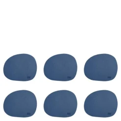 RAW Organic glassbrikke 6 stk dark blue