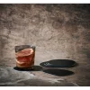 RAW Recycled buffalo coaster 12x10 cm svart