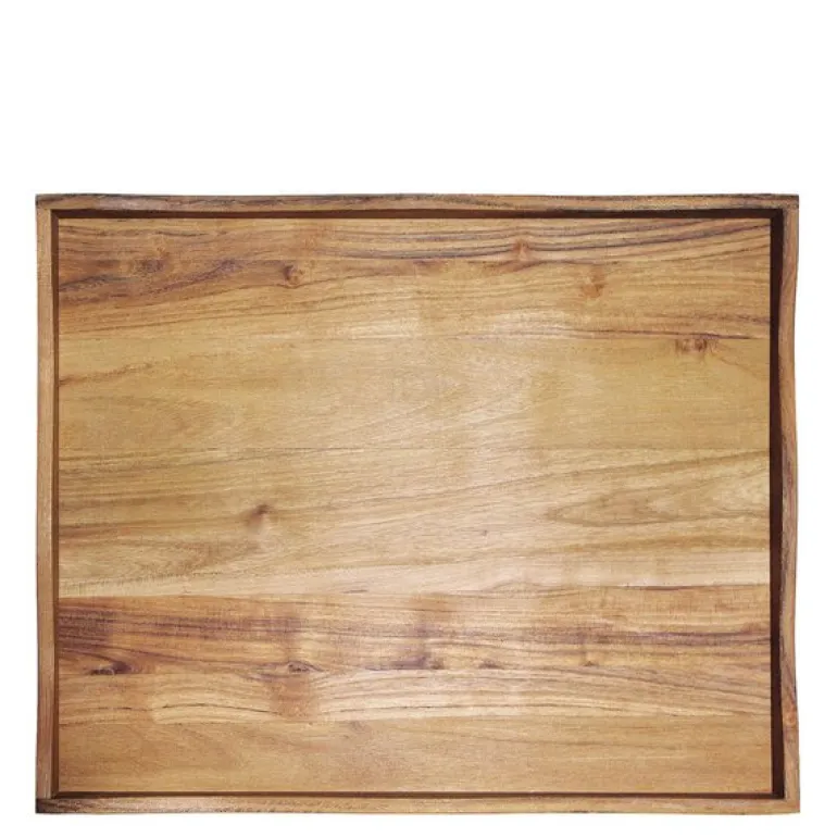 Raw serveringsbrett 38x31 cm teak