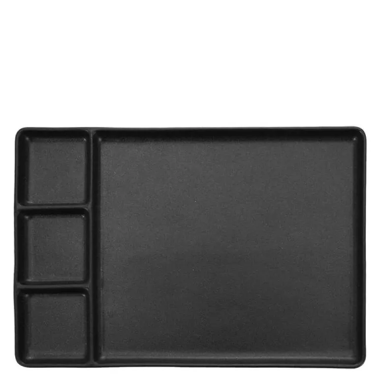 RAW tapas-/sushitallerken 31,5x21,5 cm titanium black