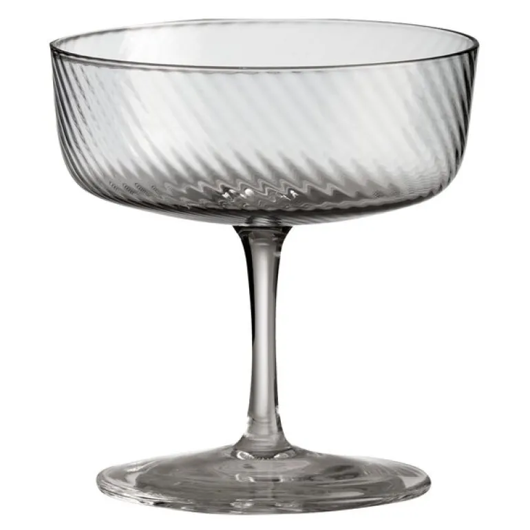 RAW Unique swirl champagneglass 25 cl smoke
