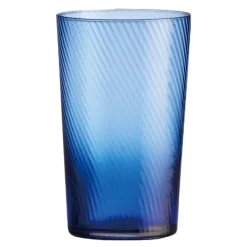 RAW Unique swirl highball glass 45 cl dark blue