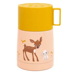 Rådyr og kanin mattermos 500 ml rosa