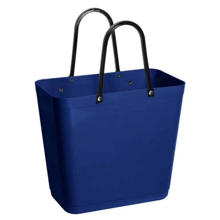 Recycled Plastic veske med sykkelfeste høy 14L blå